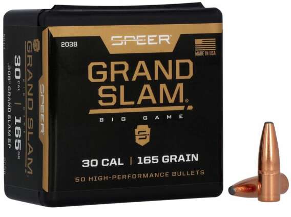 Speer .308 165 grain Grand Slam bullets (QTY 50)