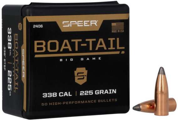 Speer .338 225 grain SBT bullets