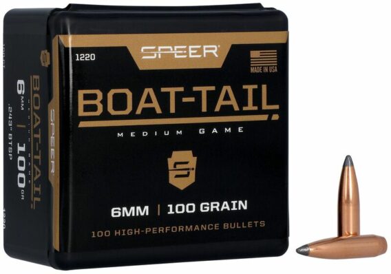 Speer #1220 Boat-Tail Rifle Bullet .243 100 Grain