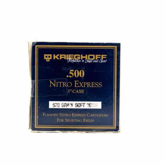 Krieghoff 500 Nitro soft point ammo