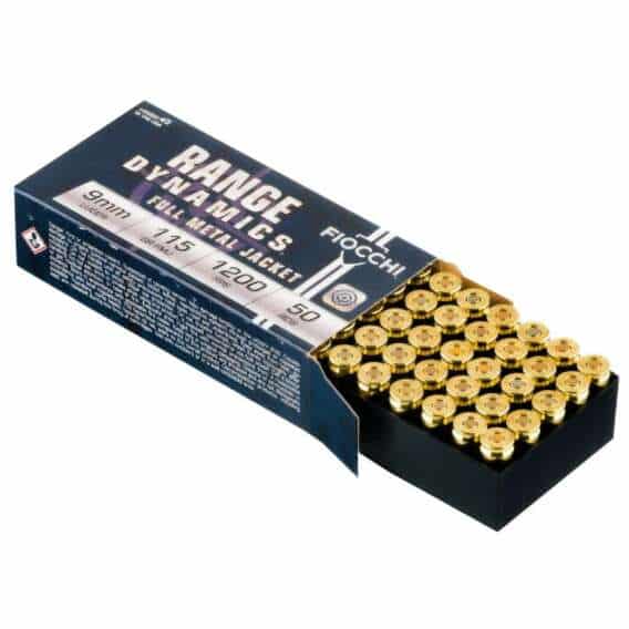 Fiocchi 9mm-grain FMJ ammo