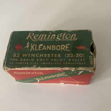 Remington KleanBore 32 WIN ammo box