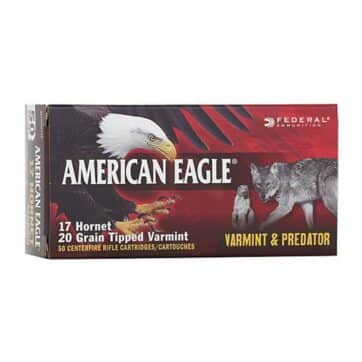 FEDERAL AE 17 HORNET 20GR TIPPED VARMINT 50RD