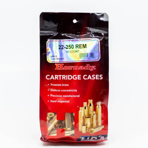 Hornady #8610 22-250 Remington package