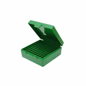 MTM AMMO BOX 38/357 100-ROUNDS GREEN