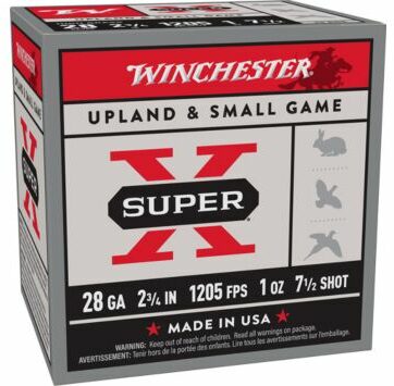 WINCHESTER SUPER-X 28GA 2.75" 1OZ #7.5 1205FPS 25RD